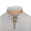 Bohemian Tassel Leather Choker Necklace - Empress Dresses