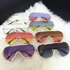 Oversized shield aviator shades - Empress Dresses