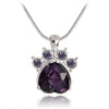 Cat paws & claws birthstone pendant - Empress Dresses