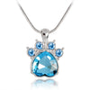 Cat paws & claws birthstone pendant - Empress Dresses