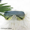 Oversized shield aviator shades - Empress Dresses