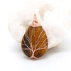 Natural Quartz Stone Pendants Handmade Tree - Empress Dresses