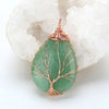 Natural Quartz Stone Pendants Handmade Tree - Empress Dresses