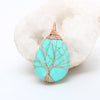 Natural Quartz Stone Pendants Handmade Tree - Empress Dresses