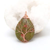 Natural Quartz Stone Pendants Handmade Tree - Empress Dresses