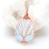 Natural Quartz Stone Pendants Handmade Tree - Empress Dresses